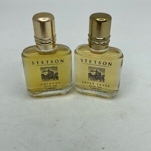 New Vintage Stetson After Shave & Cologne By Coty Bottle .5 FL.OZ